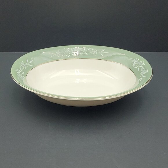 Syracuse China Candlelight Oval Vegetable Bowl Syracuse Floral 10" Serving Bowl - Picture 7 of 9